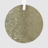 水オンビーチII抽象芸術自然撮影 オーナメント (裏面)