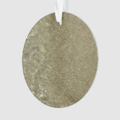 水オンビーチII抽象芸術自然撮影 オーナメント (正面)