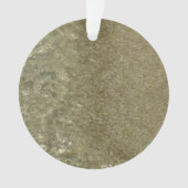 水オンビーチII抽象芸術自然撮影 オーナメント (正面)