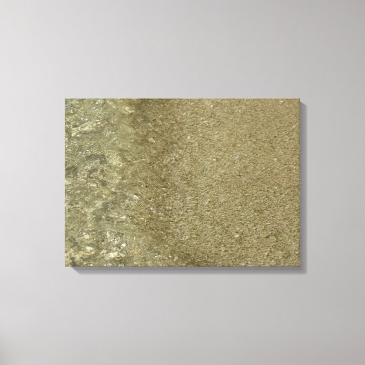 水オンビーチII抽象芸術自然撮影 キャンバスプリント (正面)