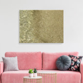 水オンビーチII抽象芸術自然撮影 キャンバスプリント (インサイチュ (リビング))