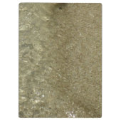 水オンビーチII抽象芸術自然撮影 クリップボード (裏面)