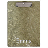 水オンビーチII抽象芸術自然撮影 クリップボード (正面)