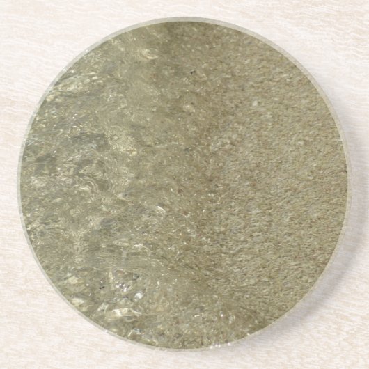 水オンビーチII抽象芸術自然撮影 コースター (正面)