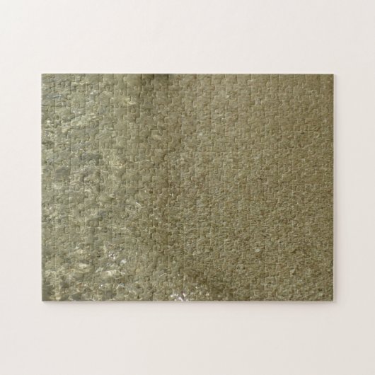 水オンビーチII抽象芸術自然撮影 ジグソーパズル (横)