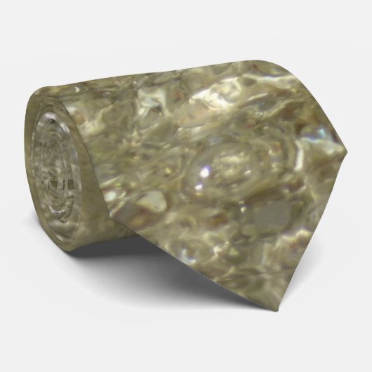 水オンビーチII抽象芸術自然撮影 ネクタイ (ロール)