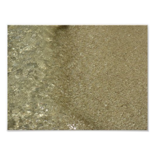 水オンビーチII抽象芸術自然撮影 フォトプリント (正面)