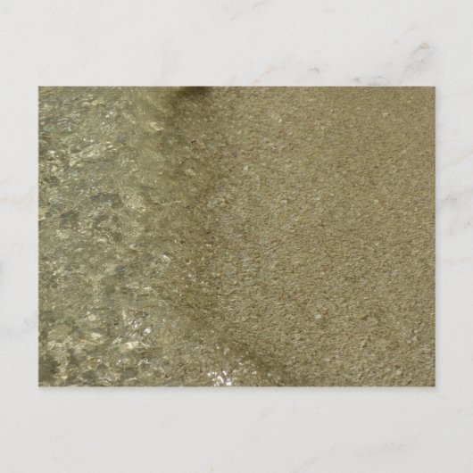 水オンビーチII抽象芸術自然撮影 ポストカード (正面)