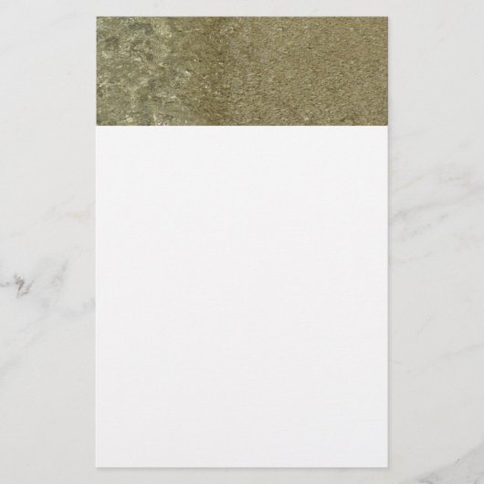 水オンビーチII抽象芸術自然撮影 便箋 (正面)