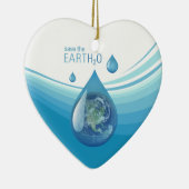 水オーナメントを救って下さい セラミックオーナメント (右)