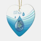 水オーナメントを救って下さい セラミックオーナメント (左)