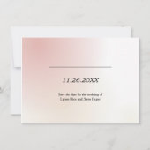 水カジュアル色の保存日付 セーブザデート (裏面)