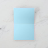 水カジュアル色ビーチ結婚式 サンキューカード (内部)