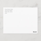 水カジュアル色レモンの花の日付を保存 ポストカード (裏面)