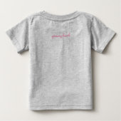 水カスタム気の材料 ベビーTシャツ (裏面)