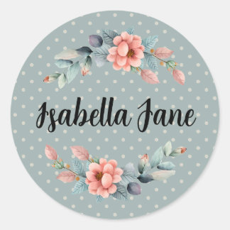 水カスタム色の鹿のプリンセスの ラウンドシール