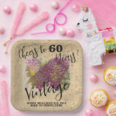 水カスタム色グレープクラスターワインカントリー60th ペーパープレート (パーティー)