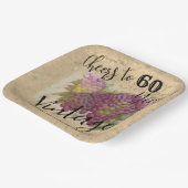 水カスタム色グレープクラスターワインカントリー60th ペーパープレート (傾斜あり)