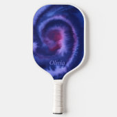 水カスタム色タイ及び染料ブルー ピックルボールラケット (裏面)