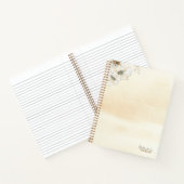 水カスタム色フローラクラフト紙モダン ノートブック (内部)