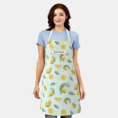 水カスタム色レモン エプロン (着用した状態)