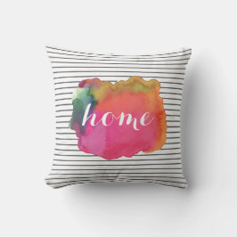 水カスタム色ワードアートピロー クッション