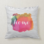 水カスタム色ワードアートピロー クッション<br><div class="desc">カスタム水の色のワードアート枕のカスタマイズ可能文字。</div>