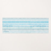 水カスタム色航海の青波禅ヨガマット ヨガマット (正面(横))