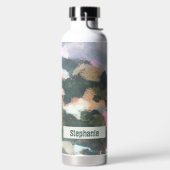 水カスタム色迷彩柄抽象芸術中性地音 ウォーターボトル (左面)