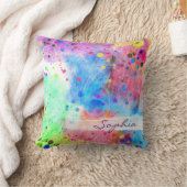 水カッコいい彩絵羽抽象芸術 クッション (ブランケット)