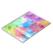 水カッコいい彩絵羽抽象芸術 ノートブック (左側)