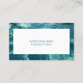 水カッコいい背景名刺3 名刺 (裏面)