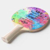水カッコいい色有名引用文 卓球ラケット (正面アングル)