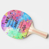 水カッコいい色有名引用文 卓球ラケット (横)