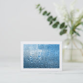 水カッコいいII (縁ど) 名刺 (スタンド正面)