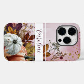 水カラカボチャ秋デザインと名前 Case-Mate iPhoneケース (裏面 (横))