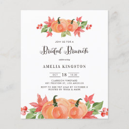 水カラカボンプキン秋ブライダルブランチインボーション