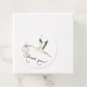 水カラコウノトリ赤ちゃんシャワーありがとう フェイバータグ (インサイチュ)