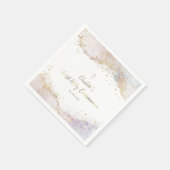 水カラスプラッシュグリッター第1聖餐式 スタンダードカクテルナプキン (角)