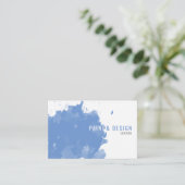 水カラスプラッシュ効果 名刺 (スタンド正面)