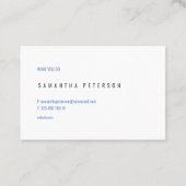 水カラスプラッシュ効果 名刺 (裏面)