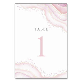 水カラスプラッシュ大理石テーブル番号1 テーブルナンバー