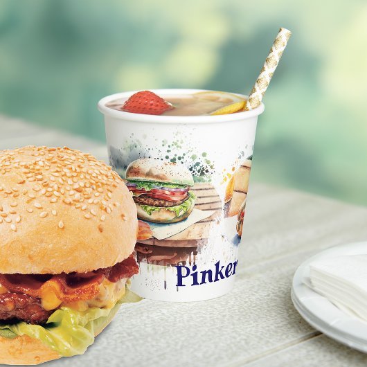 水カラスプラッシュBBQ パーソナライズされた 紙コップ