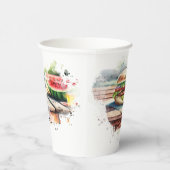 水カラスプラッシュBBQ パーソナライズされた 紙コップ (右)