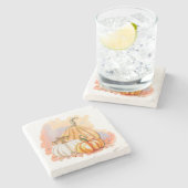 水カラパンプキントリオストーンコースター ストーンコースター (横)