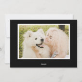 水カラフルモダン色アートフォト シーズンカード (裏面)