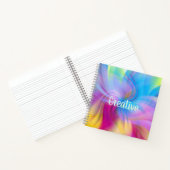 水カラフルモダン色抽象芸術パターン ノートブック (内部)