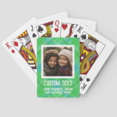 水カラフルモダン色 – 写真と文字 トランプ (裏面)