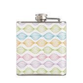 水カラフル平模様 フラスク (裏面)