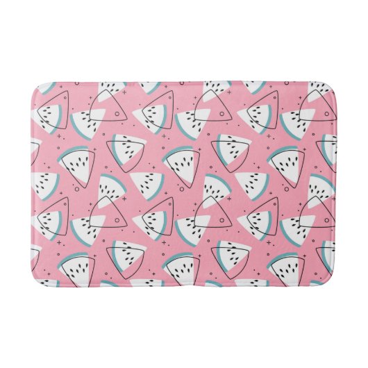水カラフル彩スイカ バスマット (正面)